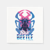 Serviette En Papier Bleu Beetle Rétrowave contre graphique (Devant)