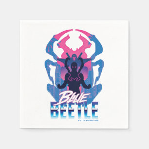 Serviette En Papier Bleu Beetle Rétrowave contre graphique