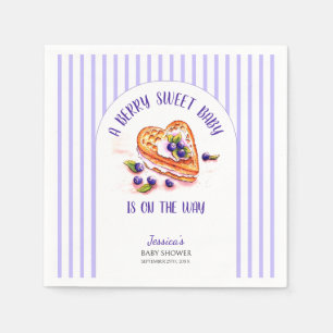 Serviette En Papier Bleu Berry Sweet Fall Baby shower