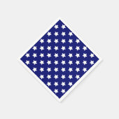 Serviette En Papier Bleu Blancs Etoiles Motif (Coin)