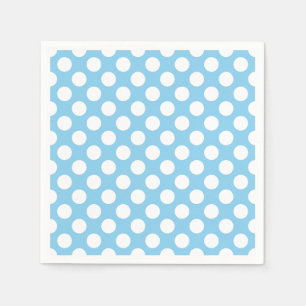 Serviette En Papier Bleu Bleu Bleu grand format Papier Pois