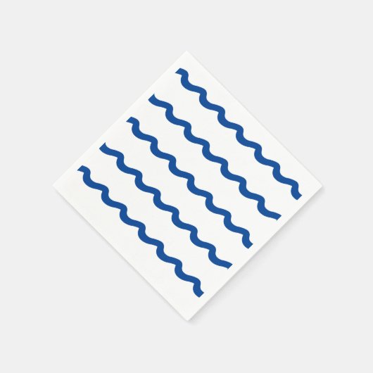Serviette En Papier Bleu bleu marine vagues motif papier (Coin)