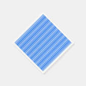 Serviette En Papier Bleu bonbons rayures (Coin)