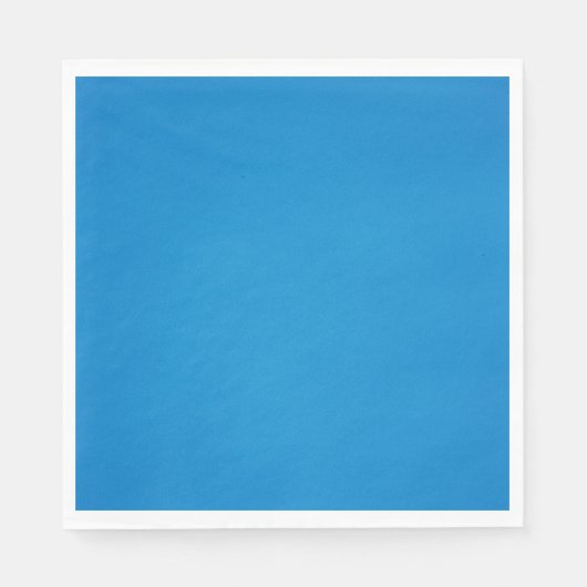 Serviette En Papier Bleu cérulean clair avec texture granuleuse (Devant)