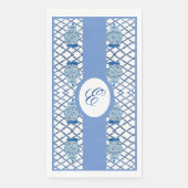 Serviette En Papier Bleu Chinoiserie Main Peint Ginger Jar Jars (Devant)