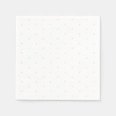 Serviette En Papier Bleu clair blanc minuscule pois élégant chic (Devant)