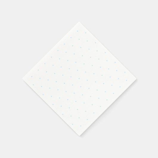 Serviette En Papier Bleu clair blanc minuscule pois élégant chic (Coin)