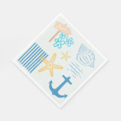 Serviette En Papier Bleu côtier (Coin)