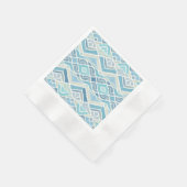 Serviette En Papier Bleu côtier/plage/nautique (Coin)