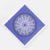Serviette En Papier Bleu de dentelle en céramique de Grèce (Coin)