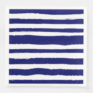 Serviette En Papier Bleu de la Marine