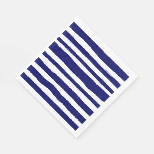 Serviette En Papier Bleu de la Marine (Coin)