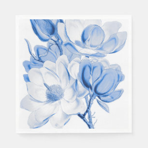 Serviette En Papier Bleu de magnolia