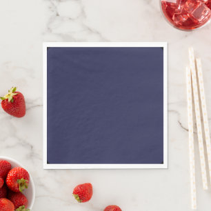 Serviette En Papier Bleu de marine le plus foncé
