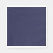 Serviette En Papier Bleu de marine le plus foncé (Devant)