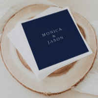 Bleu de marine minimaliste classique | Mariage arg