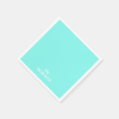 Serviette En Papier bleu d'oeuf de robin bleu turquoise aqua bleu mari (Coin)