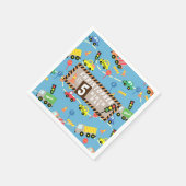 Serviette En Papier Bleu du transport (Coin)