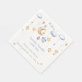 Serviette En Papier Bleu Elegant Twinkle Baby shower Twinkle (Coin)