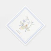 Serviette En Papier Bleu En vichy Peter le Baby shower Rabbit MUTED BL (Coin)
