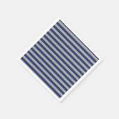 Serviette En Papier Bleu et argenté (Coin)