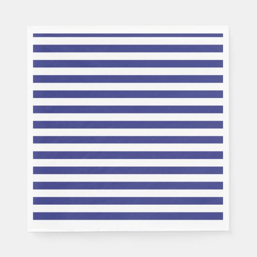 Serviette En Papier Bleu et blanc (Devant)