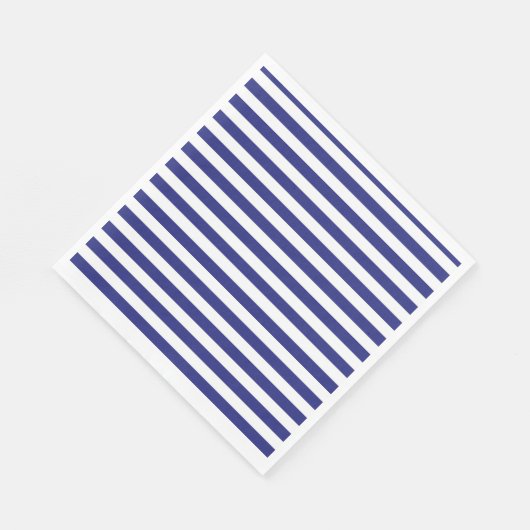 Serviette En Papier Bleu et blanc (Coin)
