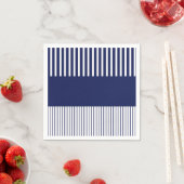 Serviette En Papier Bleu et blanc (En situation)