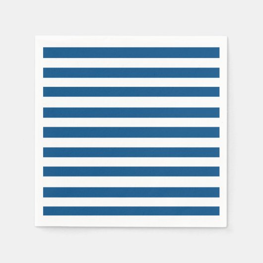 Serviette En Papier Bleu et blanc (Devant)