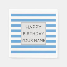 Bleu Et Blanc Joyeux Anniversaire