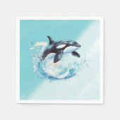 Serviette En Papier Bleu et blanc Ocra Ocean Beach Nautique (Devant)