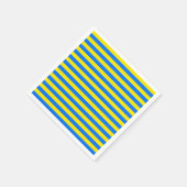 Serviette En Papier Bleu et jaune (Coin)