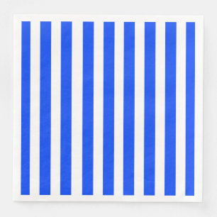 Serviette En Papier Bleu et Motif blanc pour voiles verticales