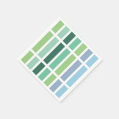 Serviette En Papier Bleu et vert (Coin)