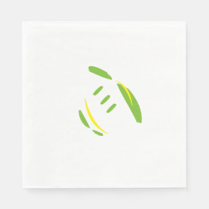 Serviette En Papier Bleu et vert Luuncheon Napkins sans bordure