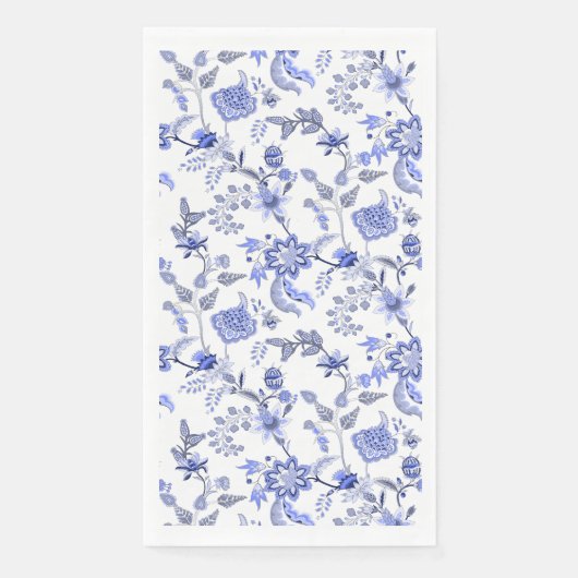 Serviette En Papier Bleu Français (Devant)
