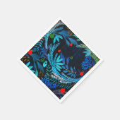 Serviette En Papier Bleu Frosty Forêt de Noël (Coin)