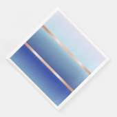 Serviette En Papier Bleu Grille Or rose (Coin)