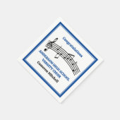 Serviette En Papier Bleu High School Chaîne personnalisée (Coin)