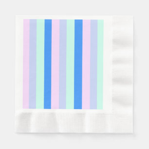Serviette En Papier Bleu, Lavande, Rose et Monnaie Pastel Grandes vert