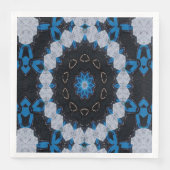 Serviette En Papier Bleu matin et soir (Devant)