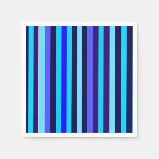 Serviette En Papier Bleu multiton (Devant)