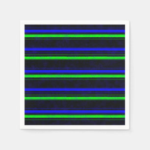 Serviette En Papier Bleu Noir Grandes Vertes
