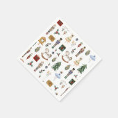 Serviette En Papier Bleu Nutcracker bleu or ballerine anniversaire de  (Coin)