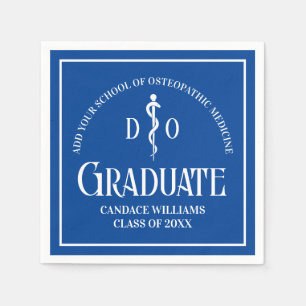 Serviette En Papier Bleu Ostéopathie Médicale School Graduation Party