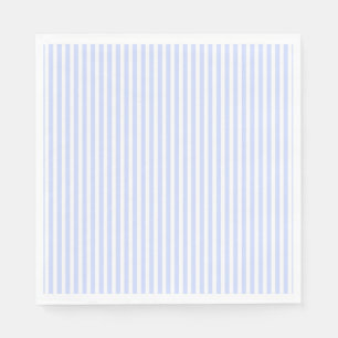 Serviette En Papier Bleu pâle Ciel bleu et blanc