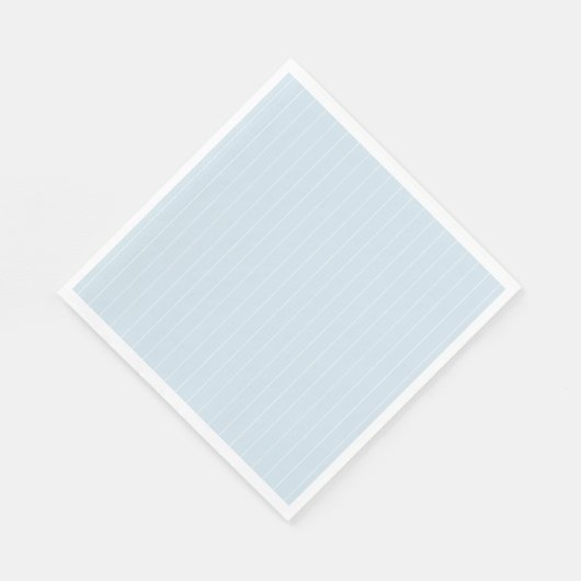Serviette En Papier Bleu pâle et blanc Grille moderne Pin (Coin)