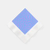 Serviette En Papier Bleu pâle & Lavande Wavavender À damiers Motif (Coin)