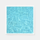Serviette En Papier Bleu Partie Eau Piscine Bleu Papier Modèle (Devant)