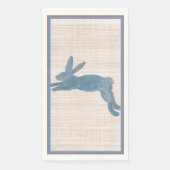 Serviette En Papier Bleu Pays Lapin Français Lapin Papier Papier Napki (Devant)